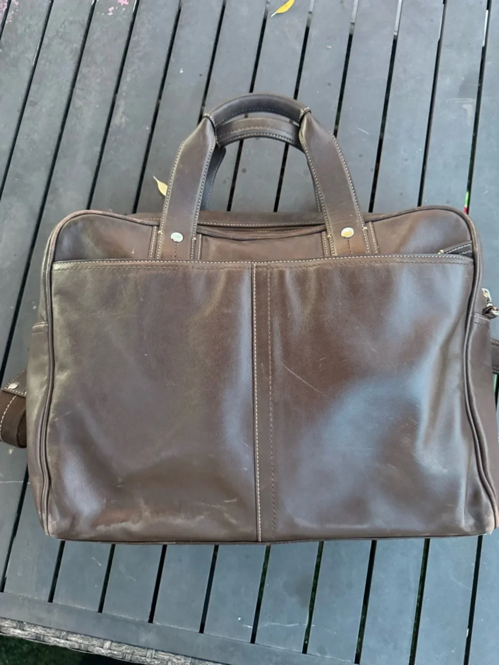 Coach Brown Leather Briefcase Messenger Bag